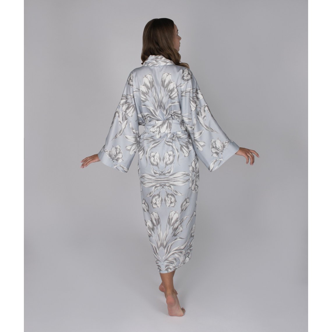 Badjas Kimono Bewolkte Tulpen