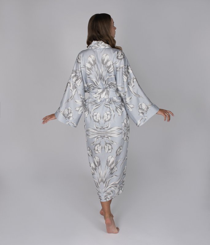 Badjas Kimono Bewolkte Tulpen