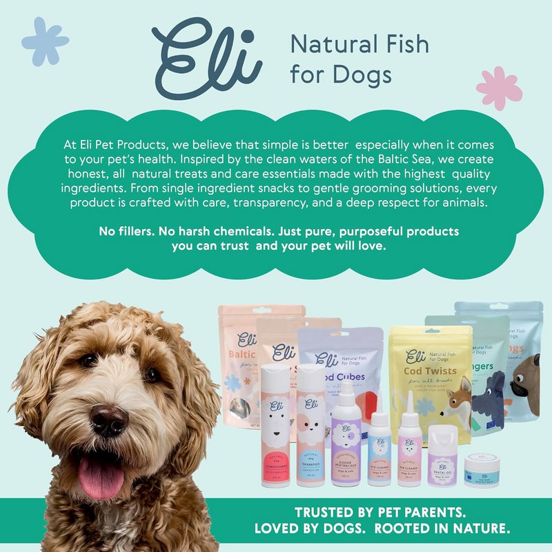 Dried Cod Skin Rings Natural Single Ingredient Dog Treats 70 g