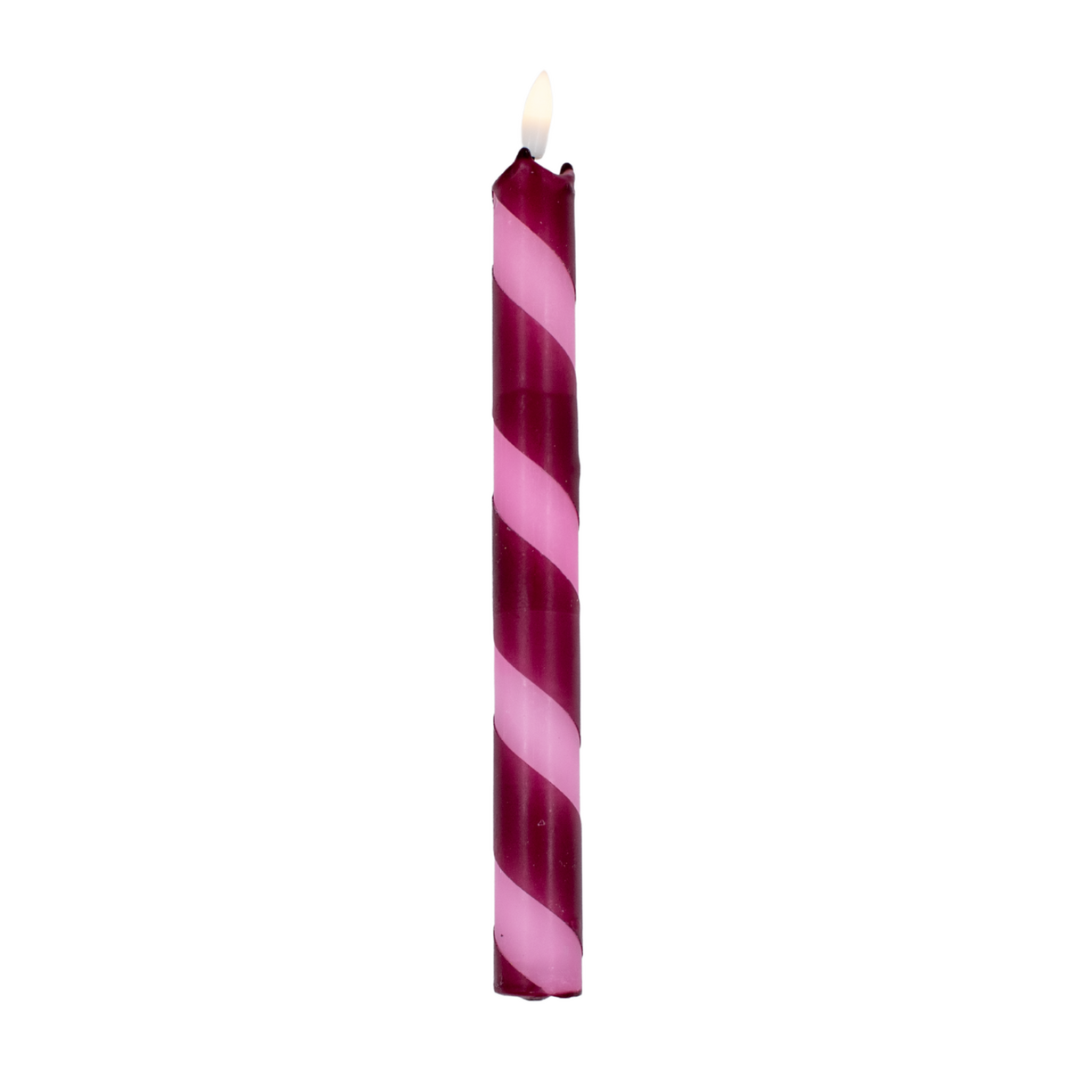 Northern Lights LED-Kerze Candy Cane Rose