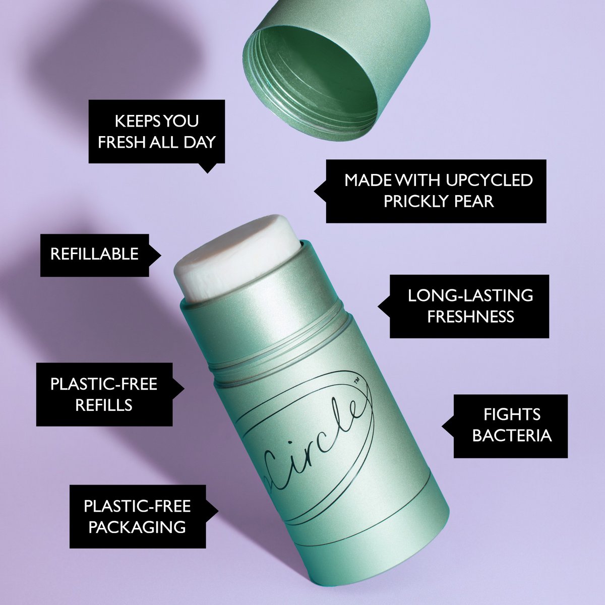 Deodorant Refill med Macadamia + Bergamot - Uden etui