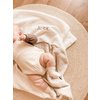 A soft "teddy" blanket with an individually selected, embroidered inscription - white