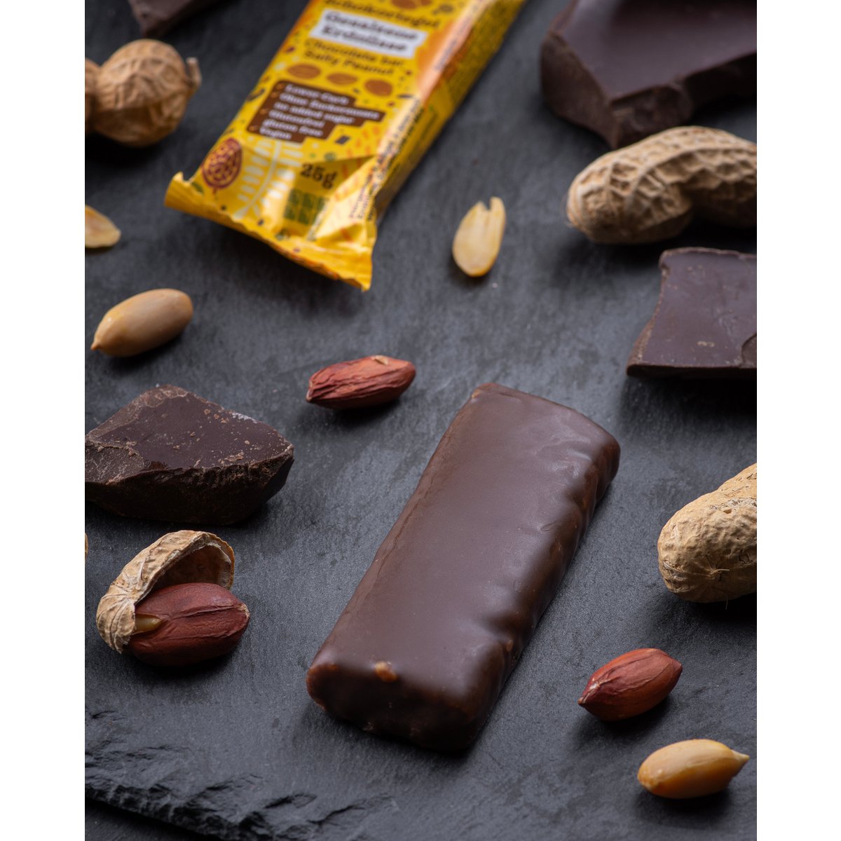 Chocoladereep Gezouten Pinda | Geen toegevoegde suiker | 25g