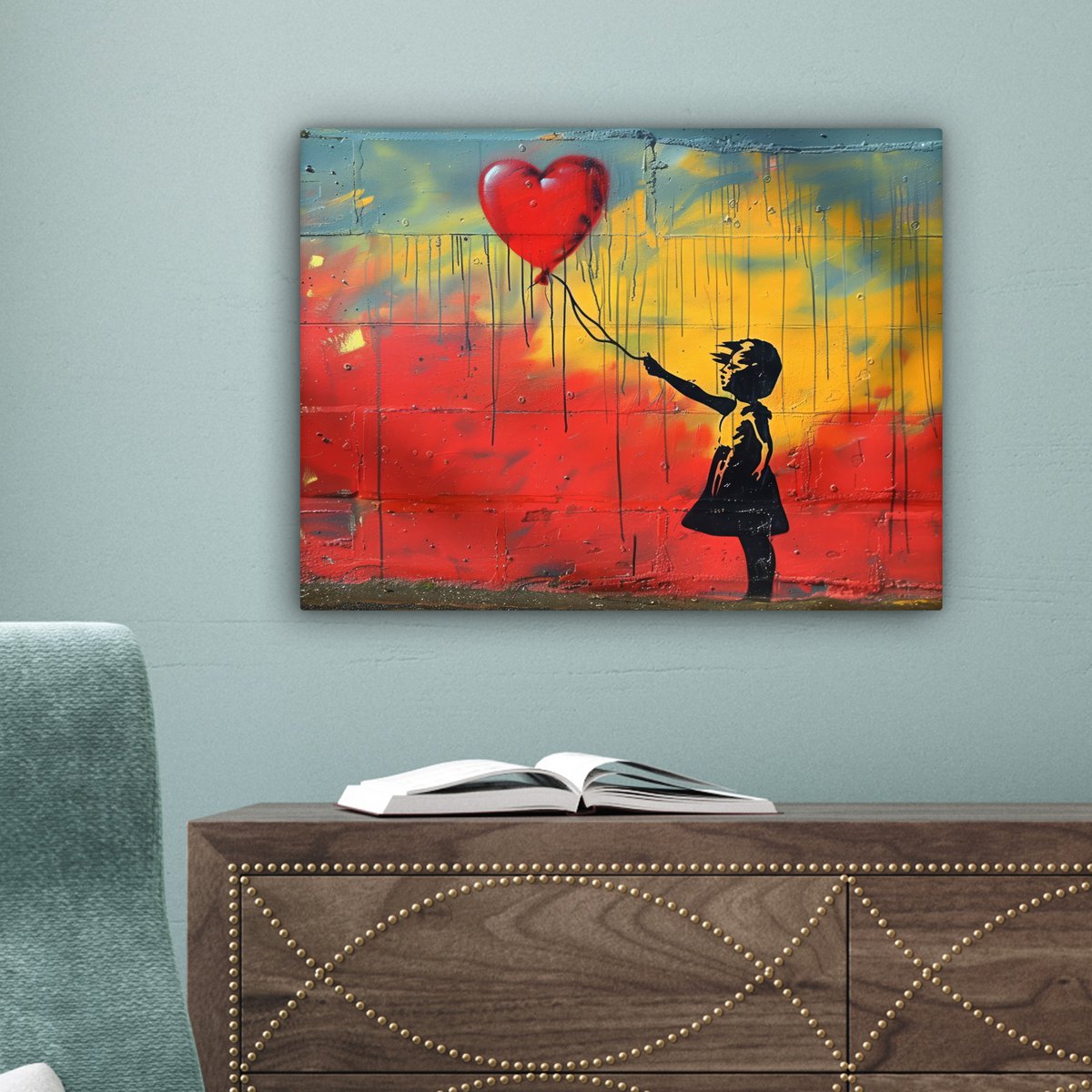 Leinwand Malerei - Wanddekoration Banksy Sty