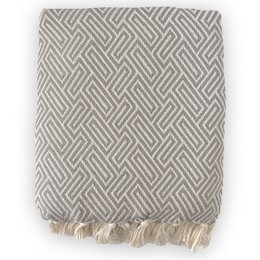 Plaid Throw Athene - Taupe - 150x250cm