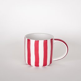 Becher Stripes – tramonto red