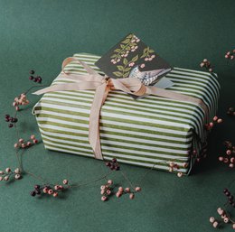 Mini tarjeta de felicitación - Zorzal y picogrueso
