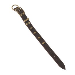 Collar per cani in pelle morbida dal marchio di cuccioli soffici, rivetti decorativi tra cui scegliere, made a mano!
