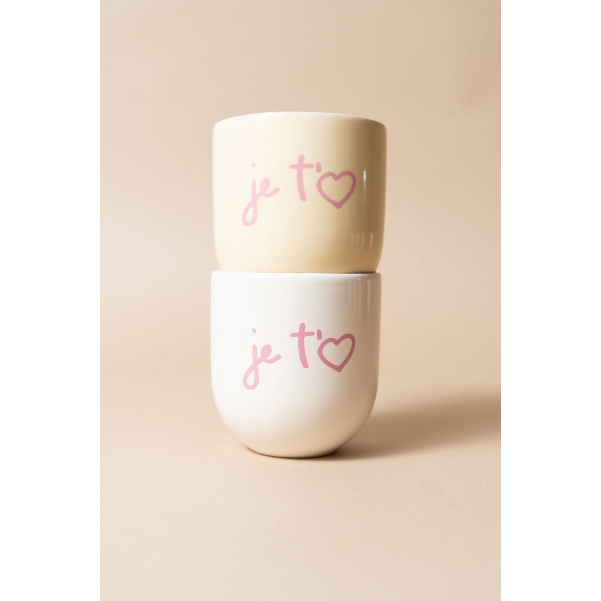 Ich liebe dich Buttergelber BECHER