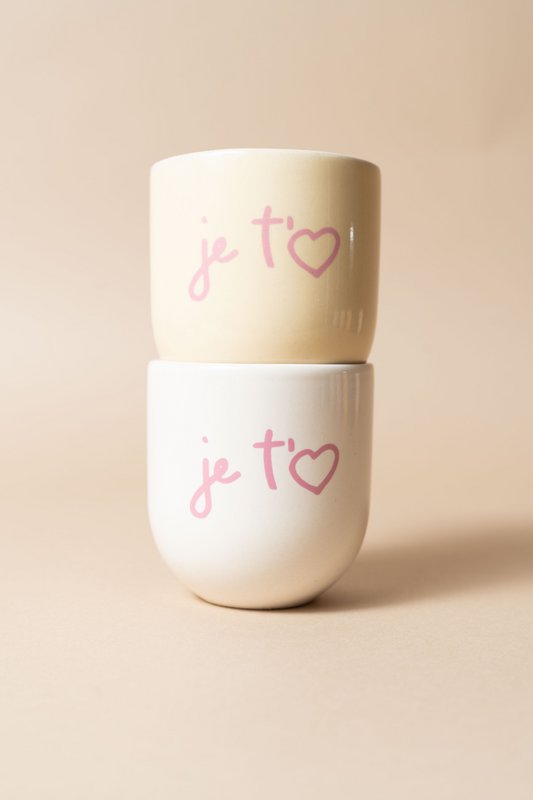 Ich liebe dich Buttergelber BECHER