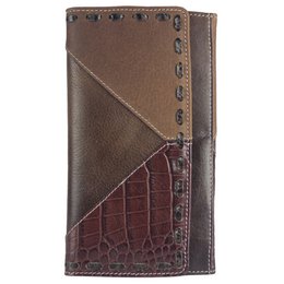 Sunsa women's wallet. leather purse. Wallet with RFID protection. Sustainable wallet made from leather scraps. Large women's wallet with many credit card compartments - wallet/purses for women the best gift idea.