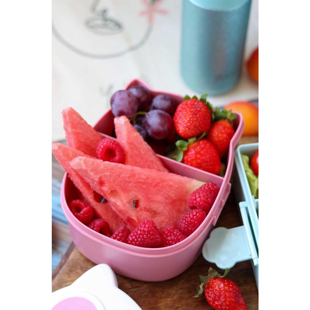 Boite à gouter - Lunchbox hemetique & sans BPA - Chouette Rose