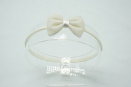 Bandeau en nylon velours noeud bébé