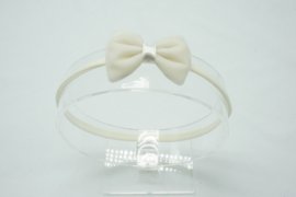 Bandeau en nylon velours noeud bébé