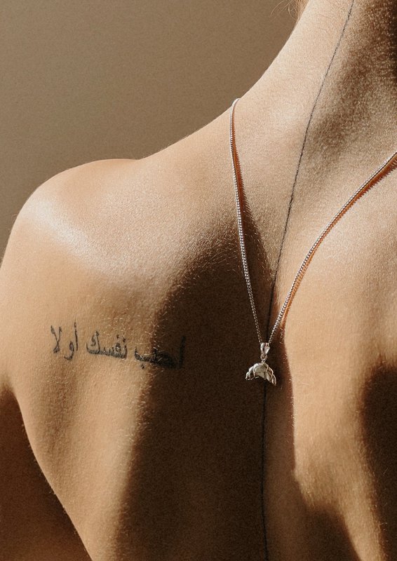 Croissant Necklace Silver