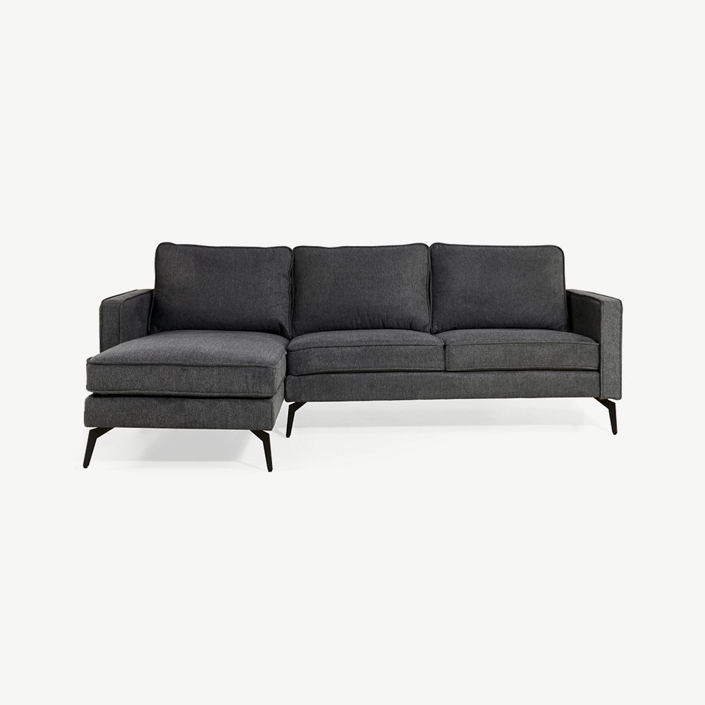 Bento Corner Sofa, Anthracite Linen