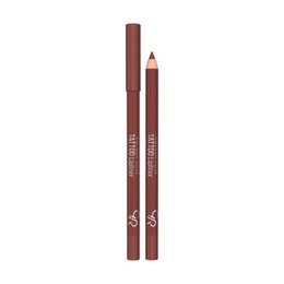 Long-wearing tattoo lipliner in deep burgundy and mauve shades, precise application pencil.