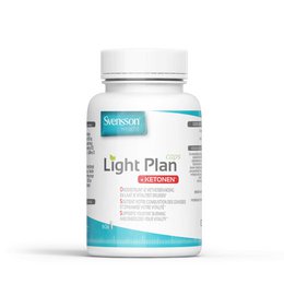 Light Plan Caps with raspberry ketones, a dietary supplement containing raspberry ketones to support weight management.