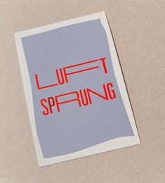Air jump - postcard with neon printing