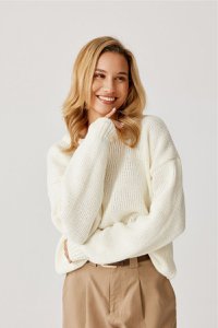 GIGI Wollpullover – OFF WHITE