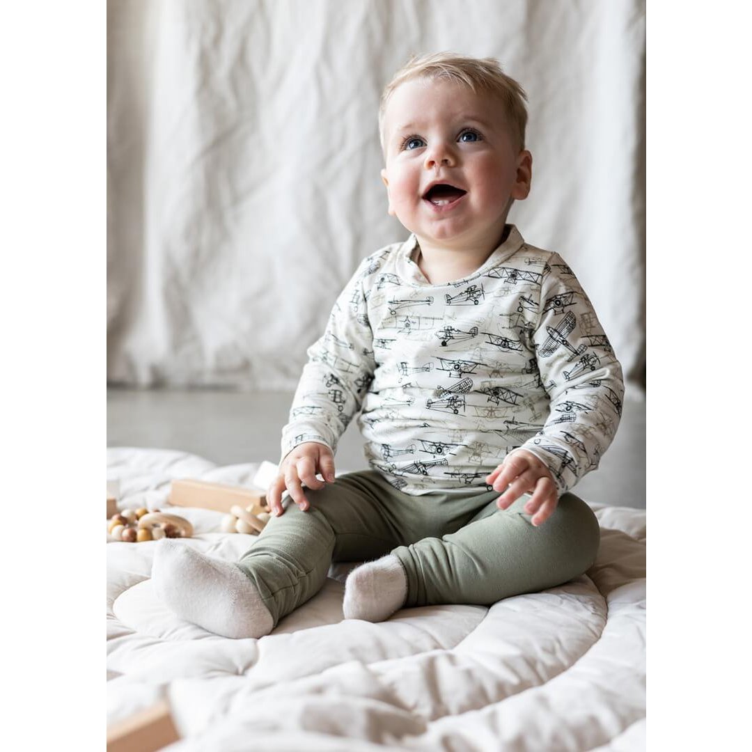 Babybroekje olijf