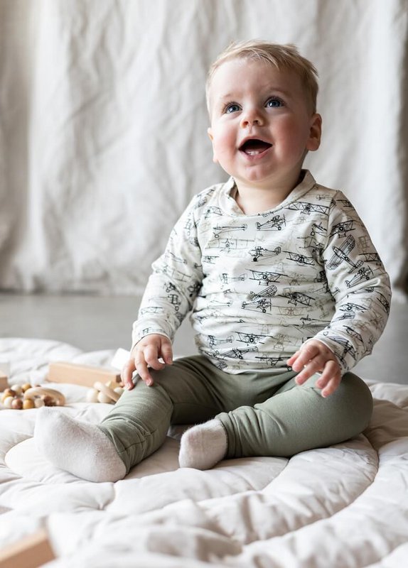 Babybukser oliven