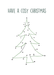 Dessin de la ligne de Noël