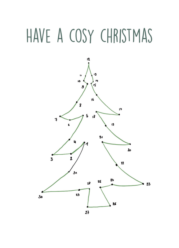 Dessin de la ligne de Noël