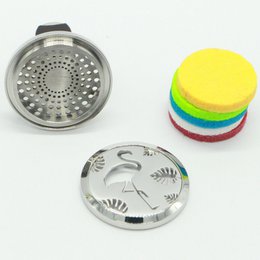 Diffusore per Auto Clip'Arôme - Fenicottero - Acciaio Inox con Tamponi - Accessorio Decorativo per Aromaterapia - Idea Regalo
