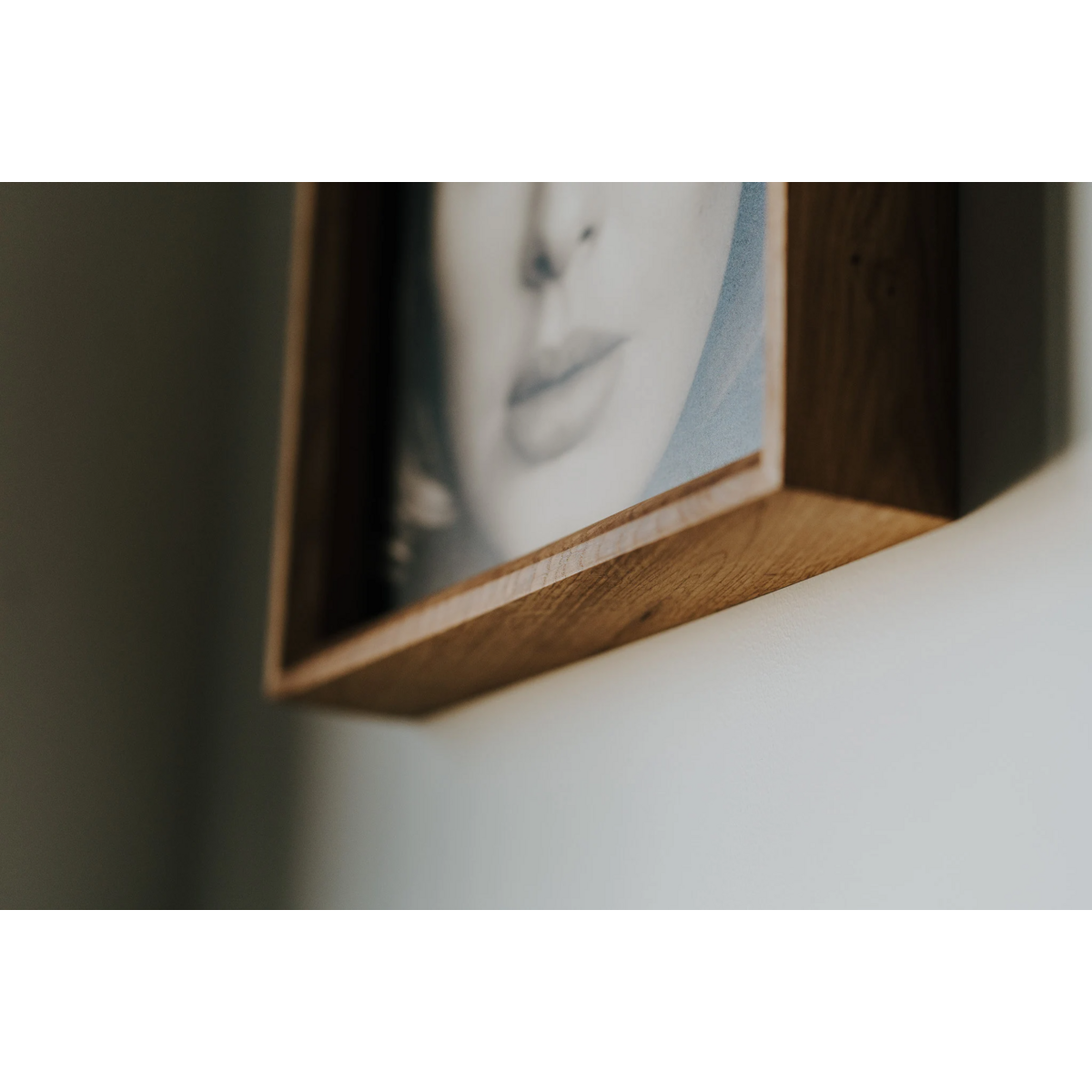 Oak Vinyl Album -Rahmen für Display, vielseitiges Musikdekor und Geschenk für Vinyl -Fans
