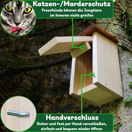 ERDENFREUND® mezen nestkast 28 mm ingang