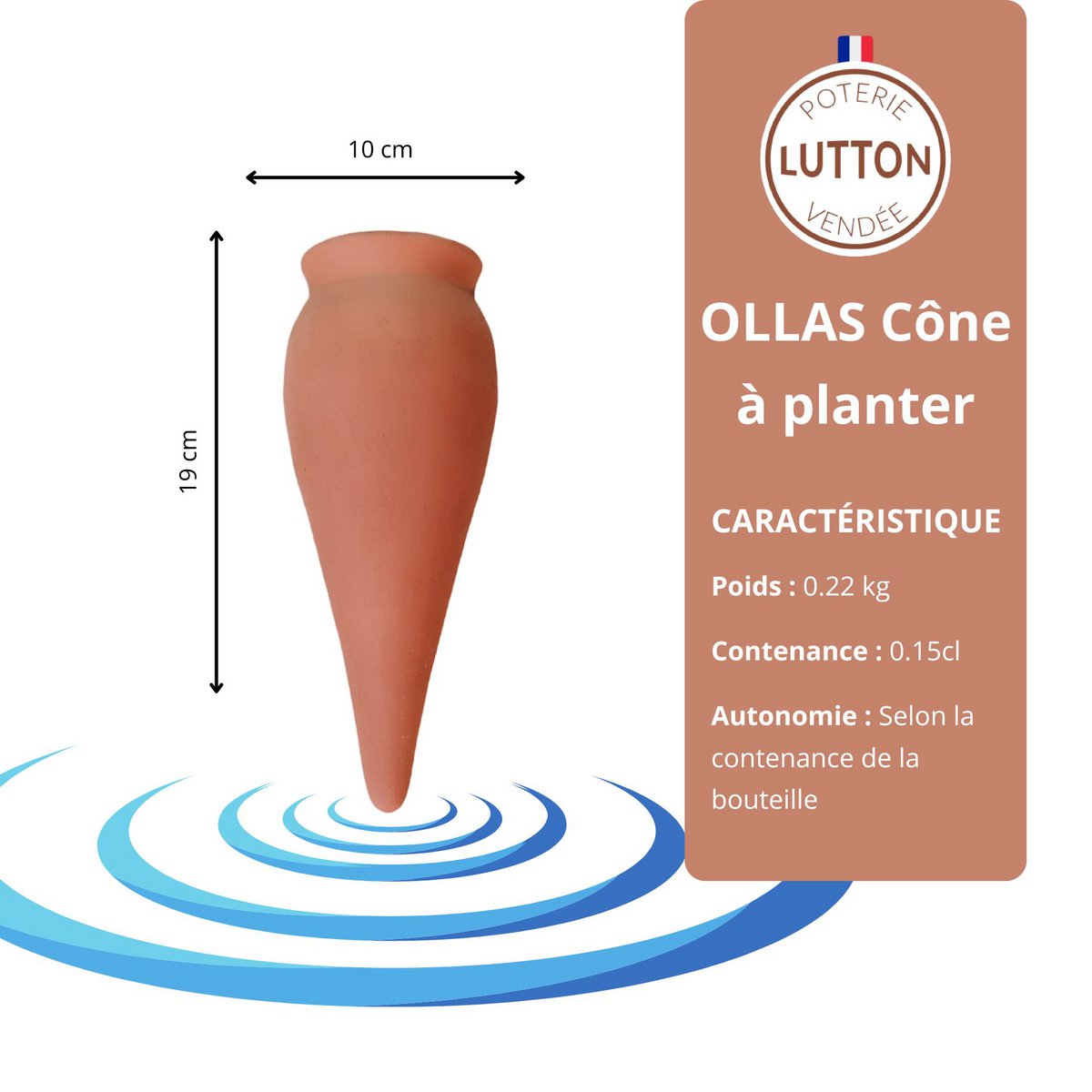 Ollas Cône à Planter