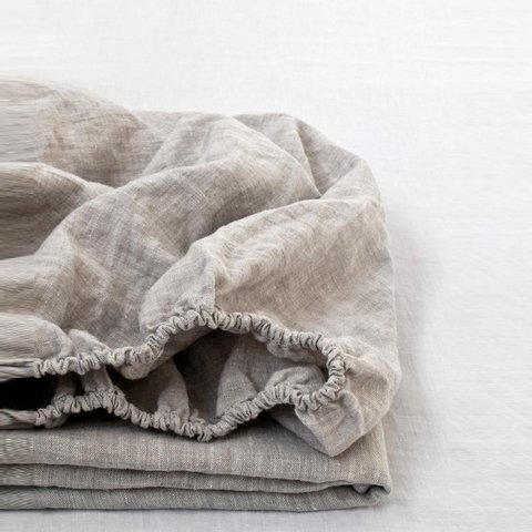 Melange Linen Fitted Sheet