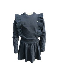 Funkle Girls Dress dark blue
