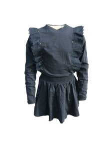 Funkle Mädchenkleid dunkelblau