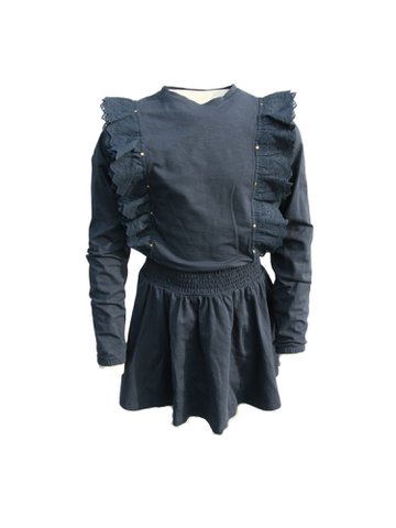 Funkle Girls Jurk donkerblauw