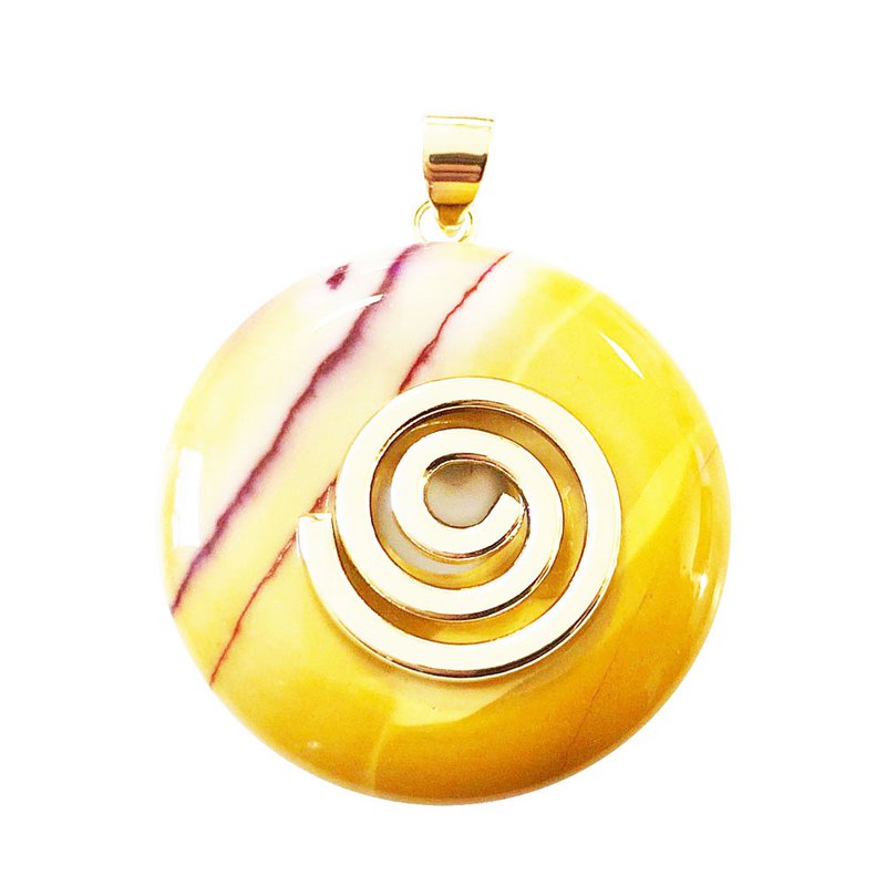 Mookaite Pendant - Chinese PI or Donut 30mm