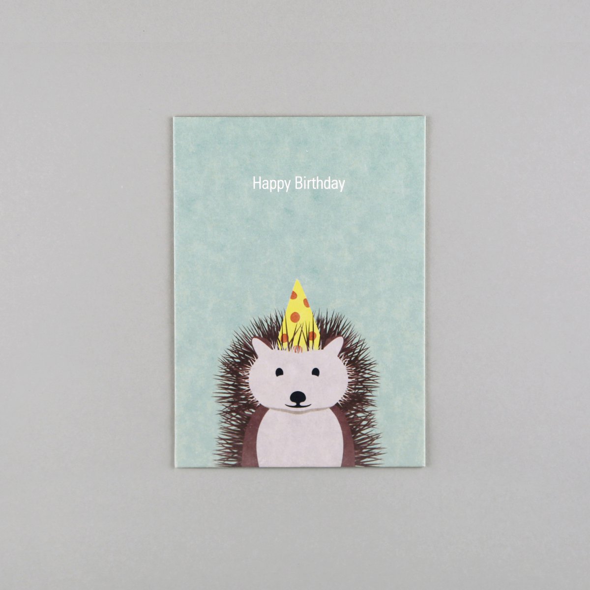Postkarte Holzschliff Igel