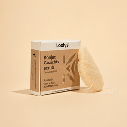 Konjac gezichtsscrub gevoelige huid (wit)