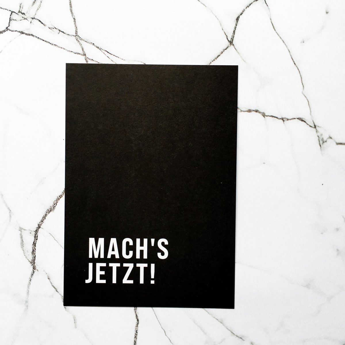 Mach's jetzt