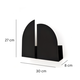 Wall magazine holder BAUHAUS, white, black, grey, beige
