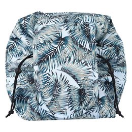 WS makeuptaske med snoretræk Tropical Leaves
