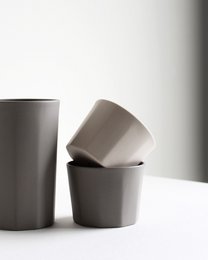 Taza alta segmentada | gris claro