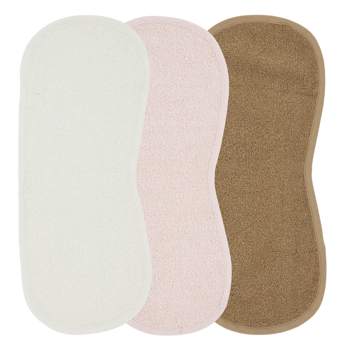 Mundtücher Terry Stoff ausweichen/weiches Rosa/Toffee