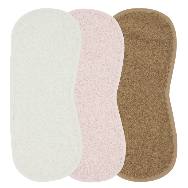 Mundtücher Terry Stoff ausweichen/weiches Rosa/Toffee