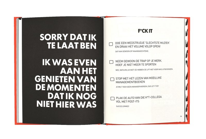 Livre de liste F * CK it pour collègues