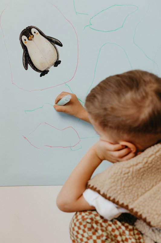 Wasbare krijtjes voor kinderen, Spin-on (5 st.)