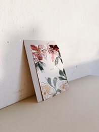 Carte postale de vœux floraux
