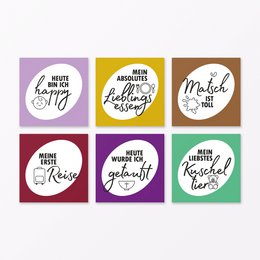 30-piece set of milestone cards "Baby's first year" square