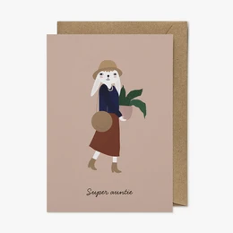 Super Auntie Card, Eco-Conscious Greeting Card